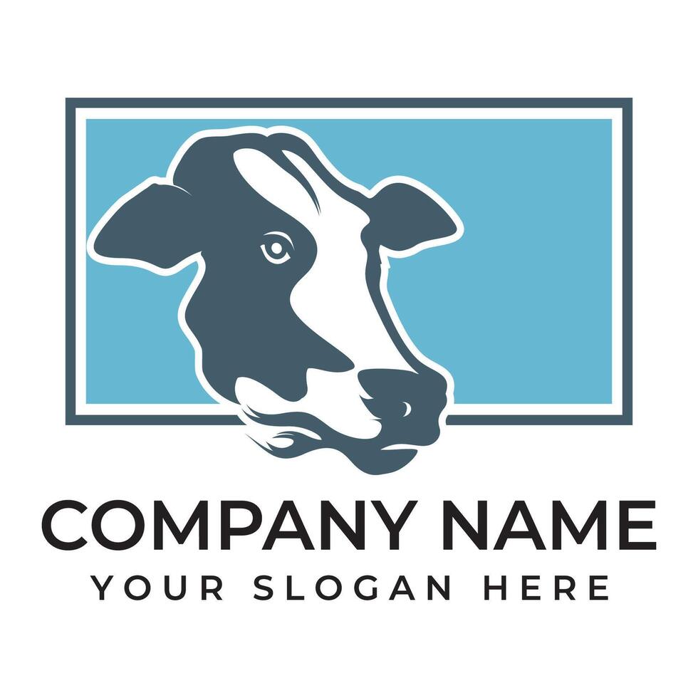 Cow Logo Template icon vector