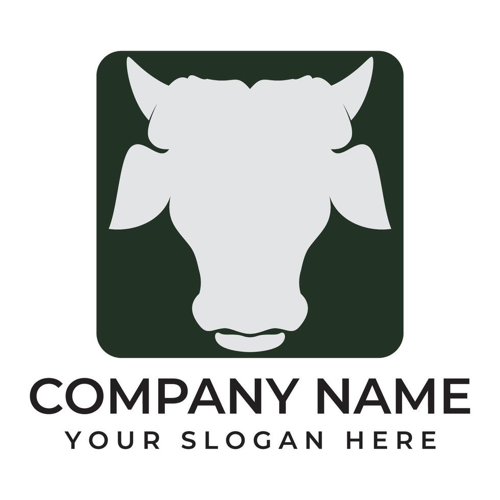 Cow Logo Template icon vector