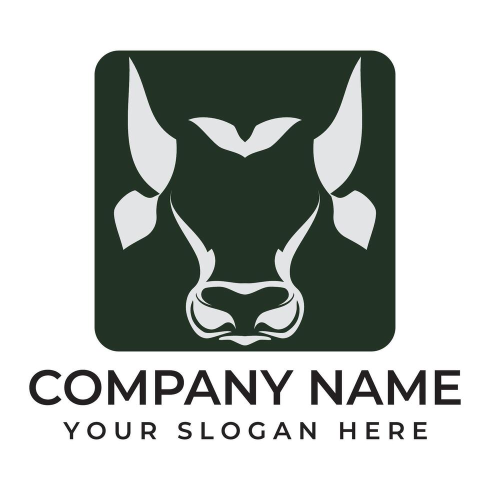 Cow Logo Template icon vector