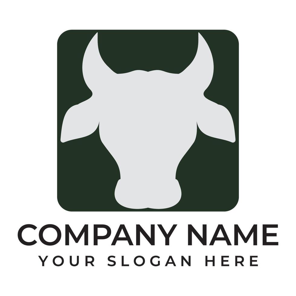 Cow Logo Template icon vector