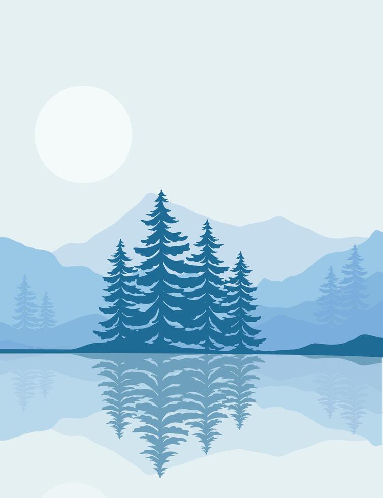 landscape background.wall art vector