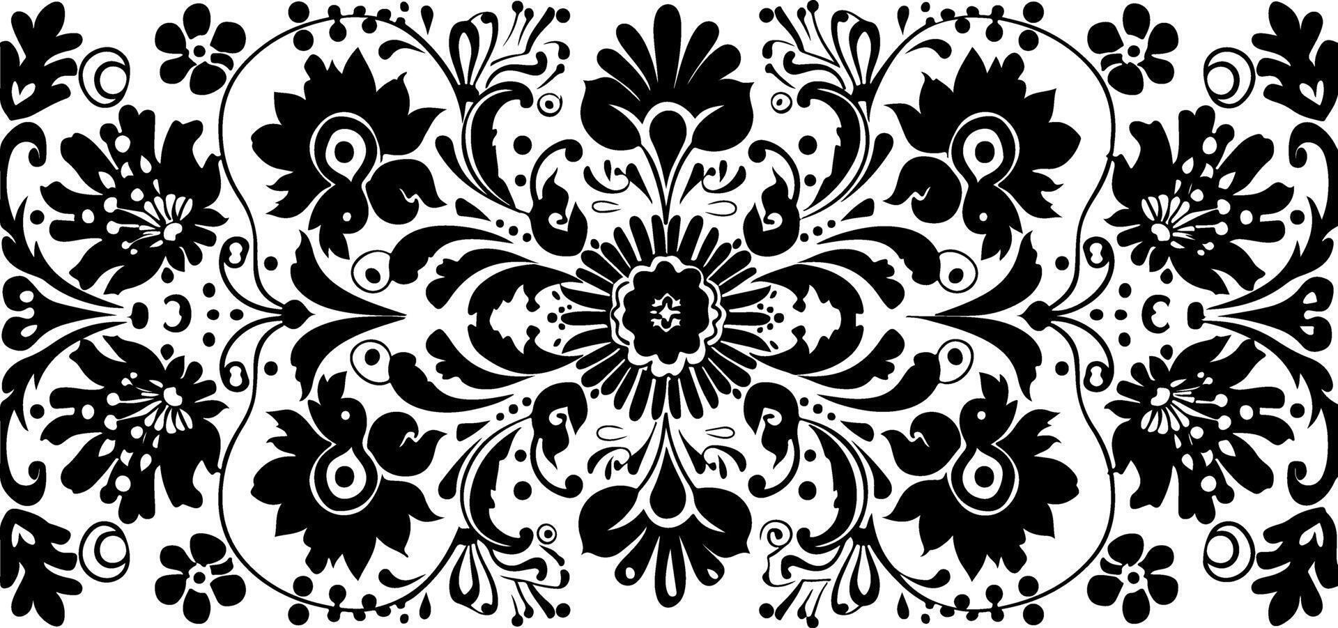Simple Pattern Decorative Border Design vector