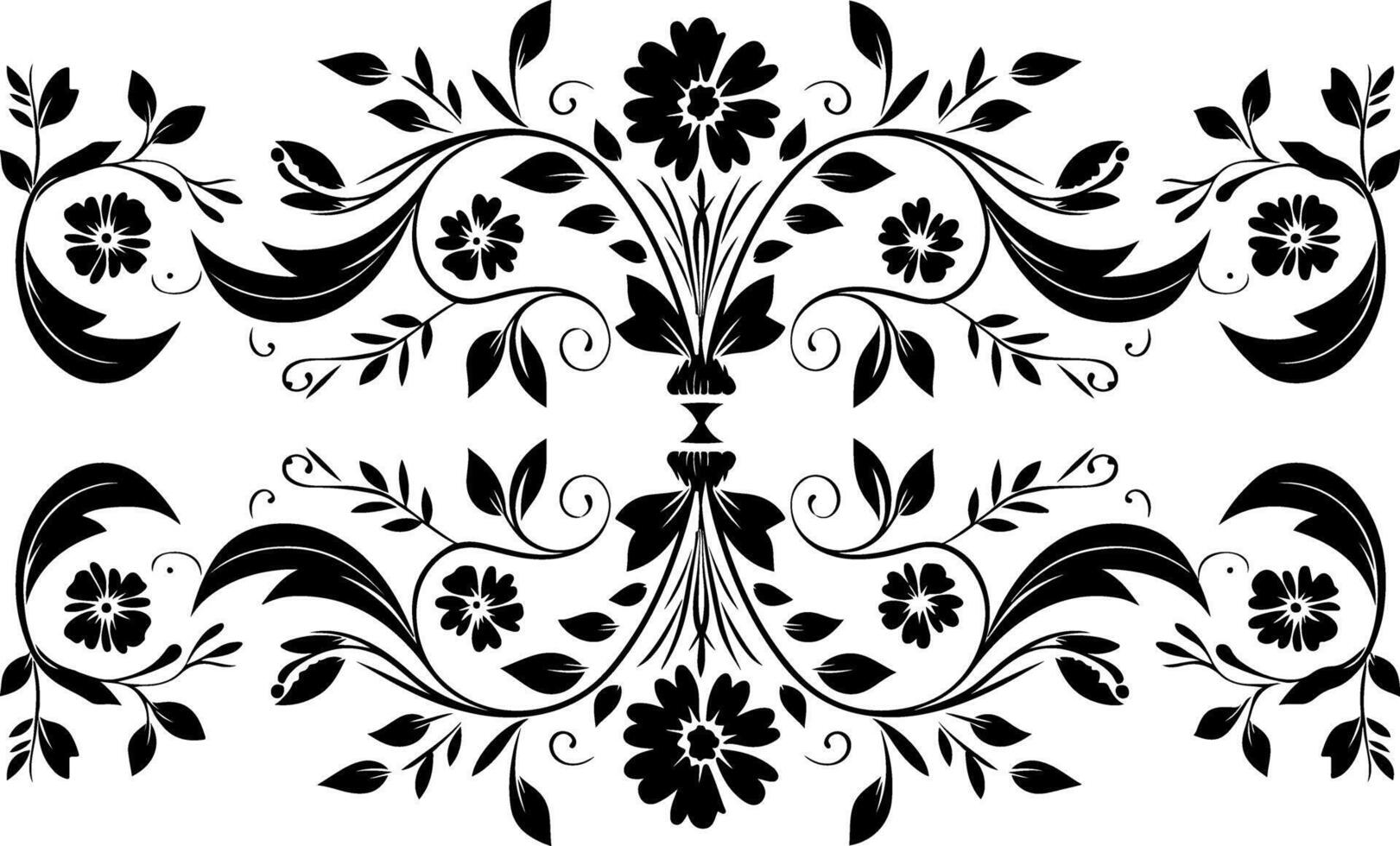 Simple Pattern Decorative Border Design vector