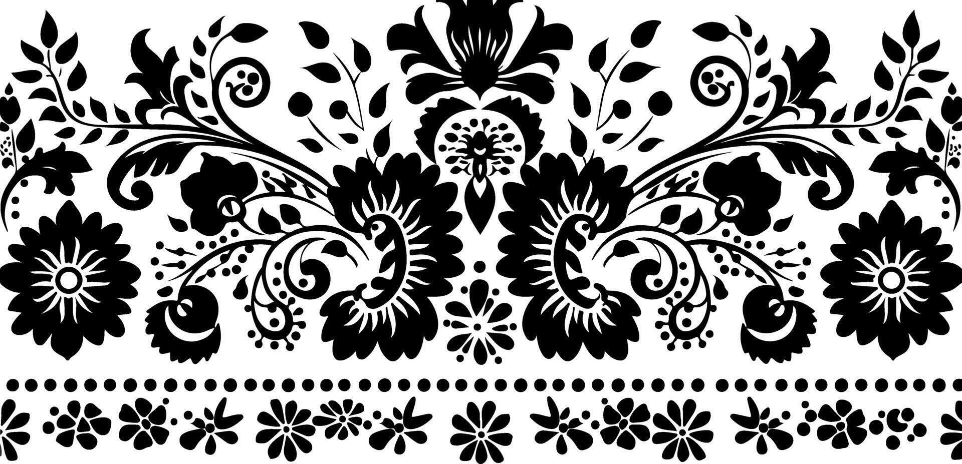 Simple Pattern Decorative Border Design vector