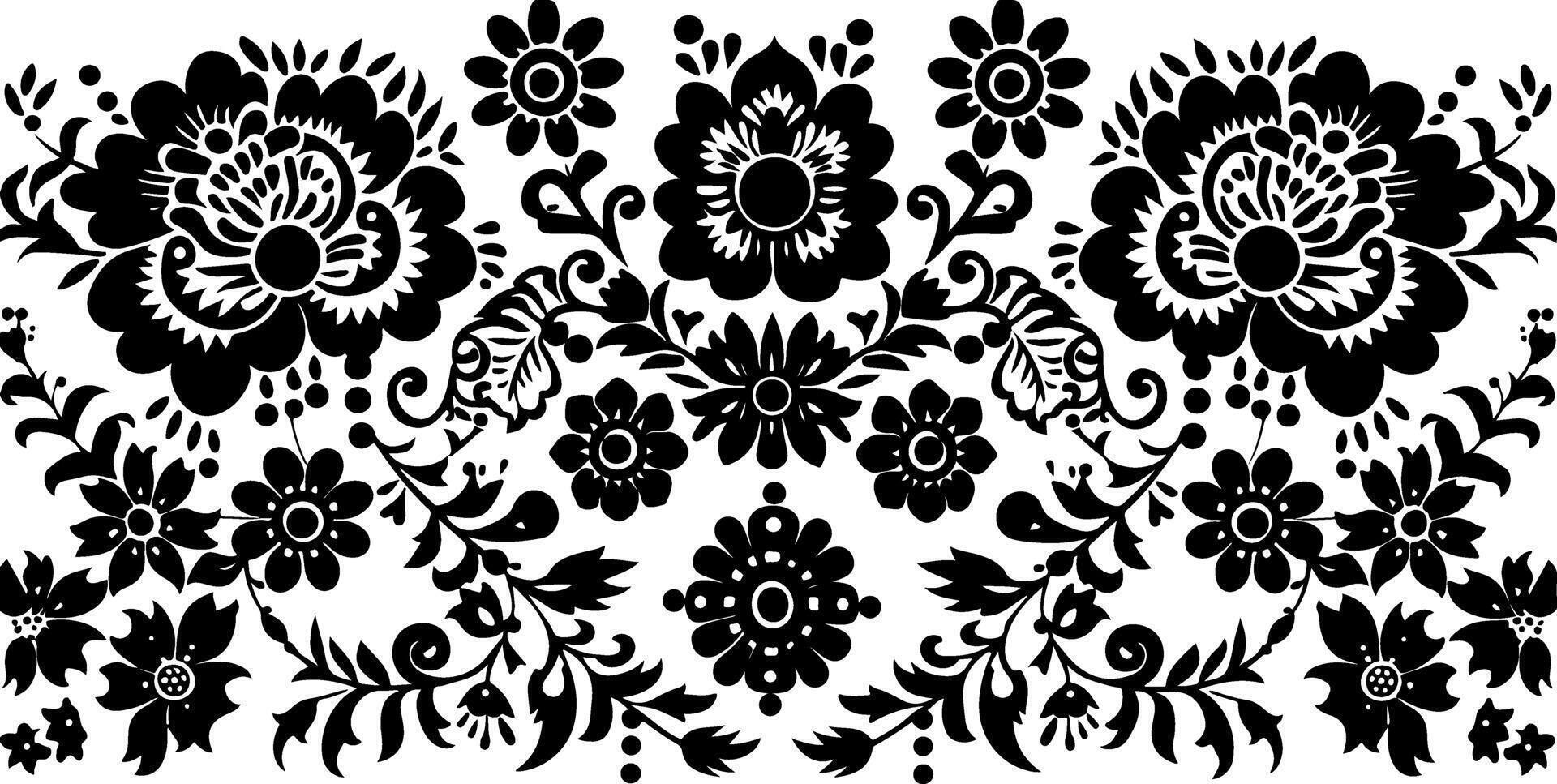 Simple Pattern Decorative Border Design vector