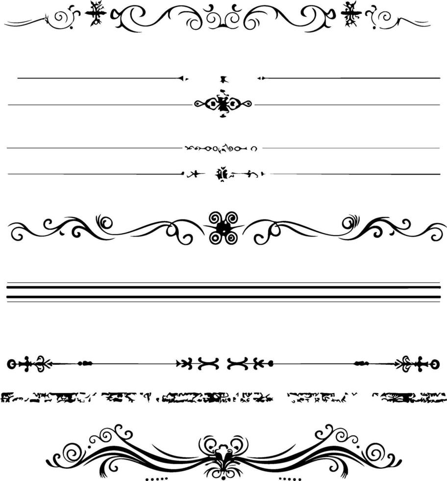 Simple Pattern Decorative Border Design vector