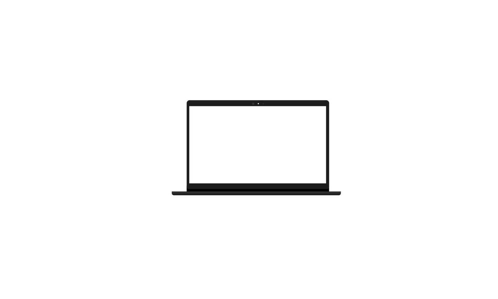 illustration laptop isolate blank vector