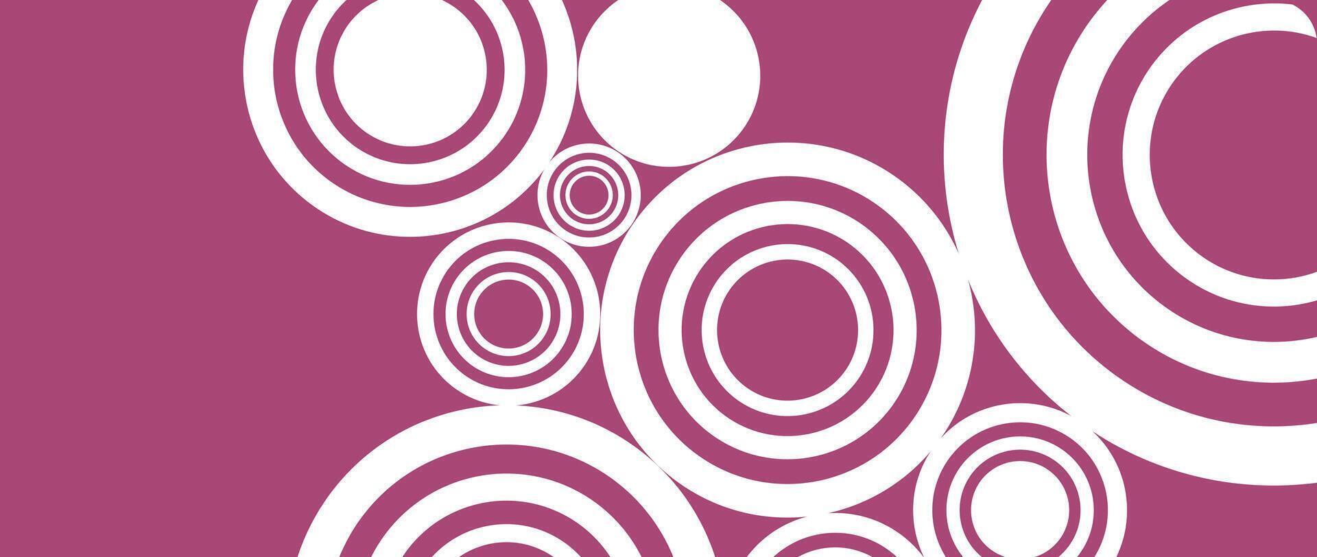 a purple background with white circles vector