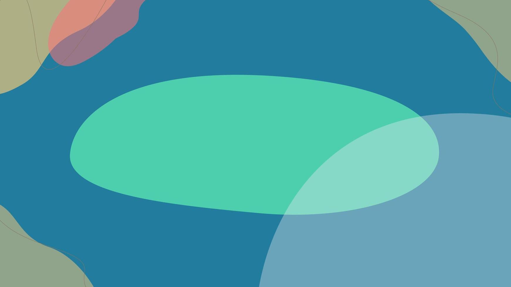 a green oval in a blue and green background vector
