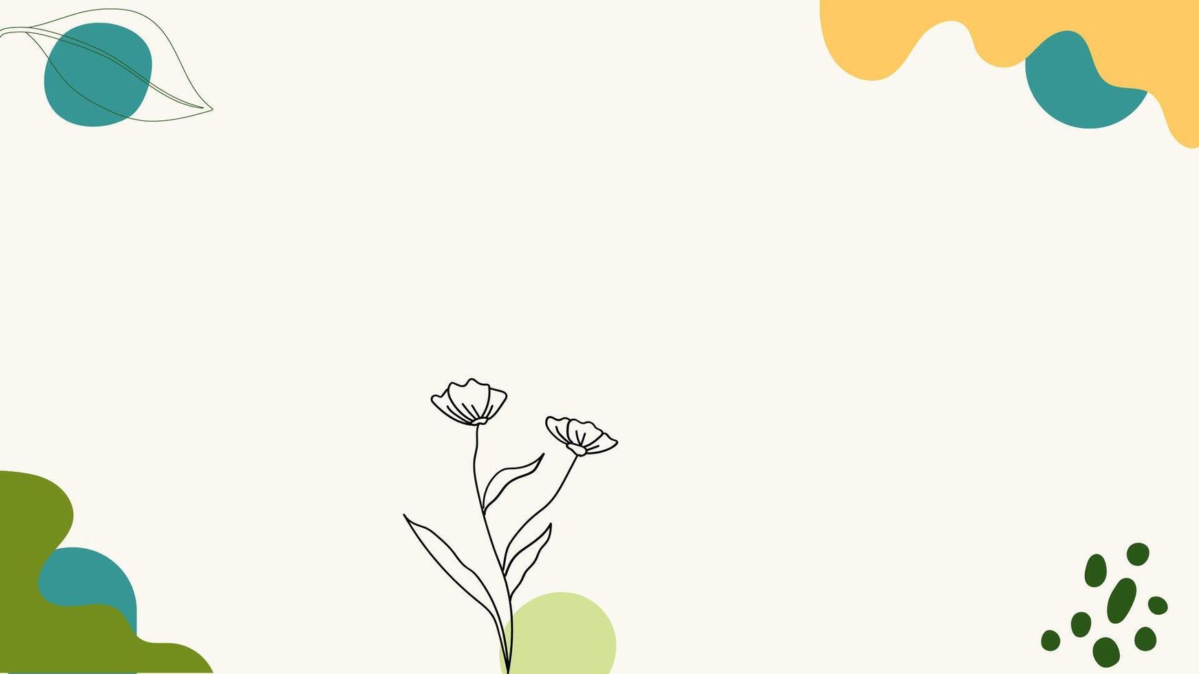 a flower is in the middle of a colorful background vector