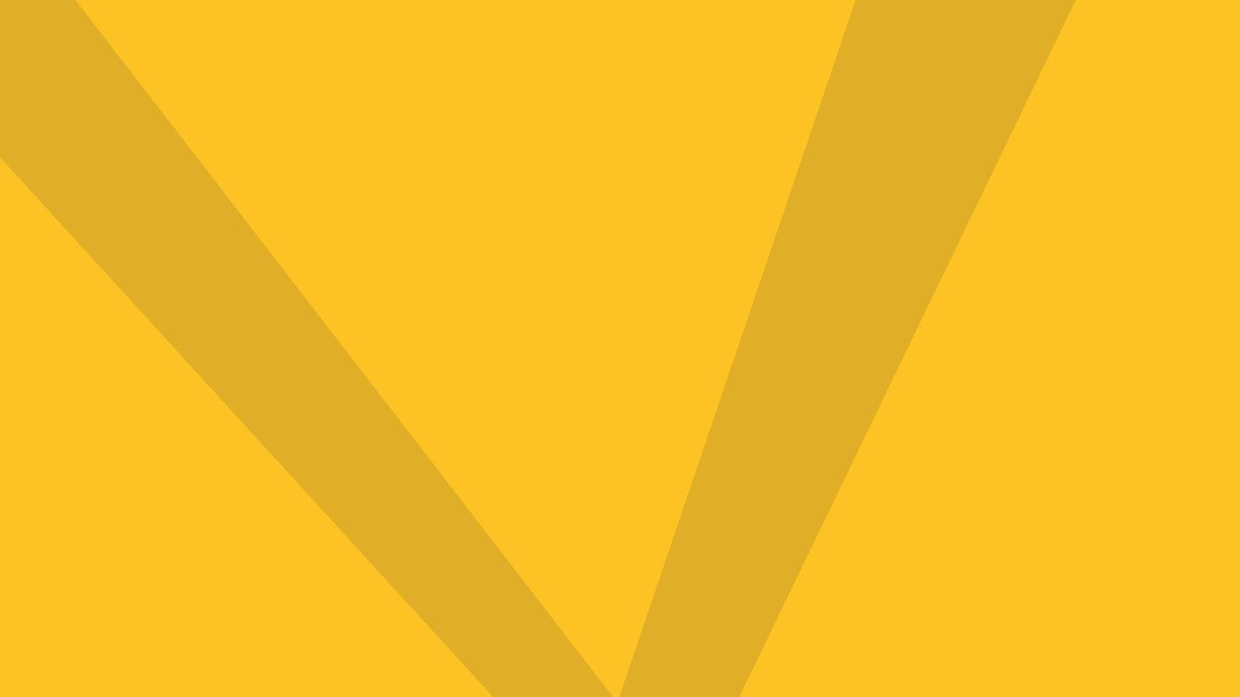 a yellow background with a v in the middle vector