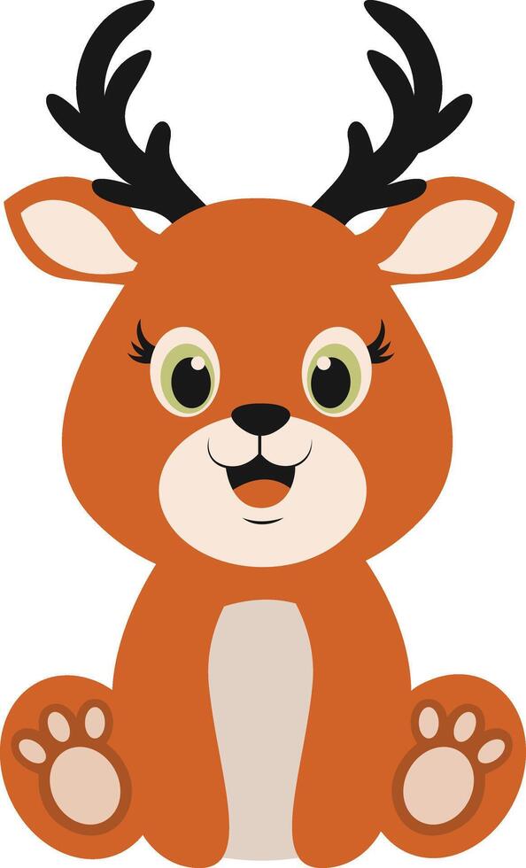 Cute Wildlife Animal Characters. Illustration in Cartoon Style. vector