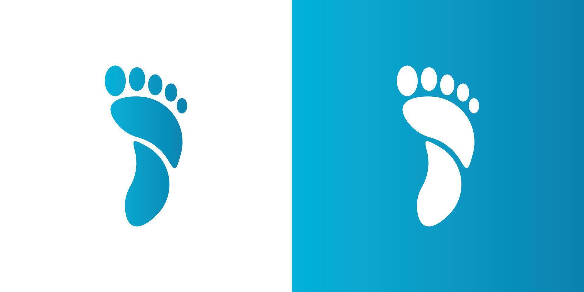 Abstrack foot care logo design. Premium vector