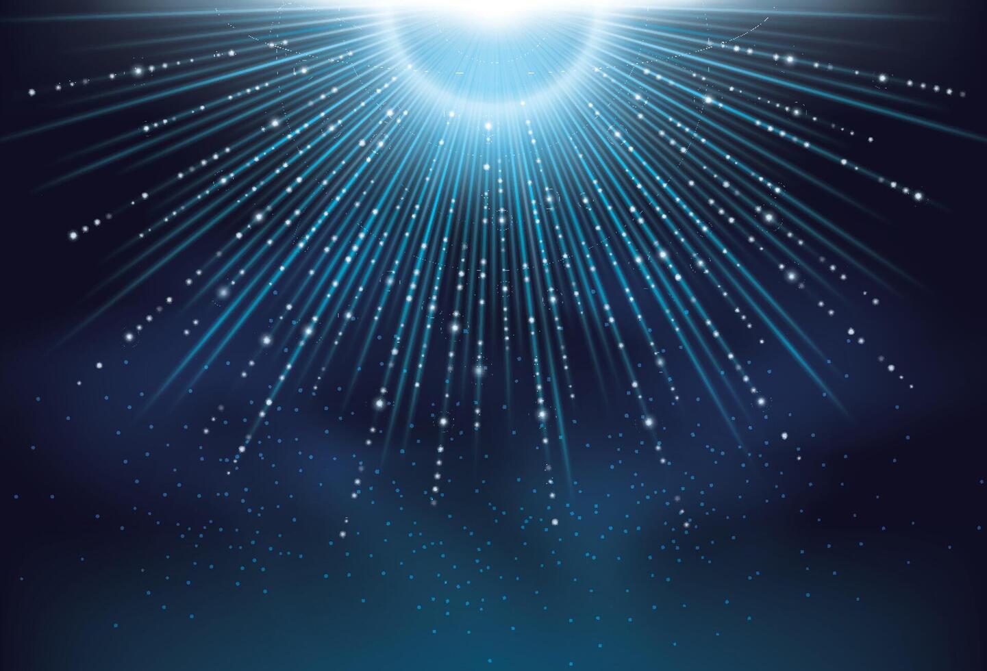 Futuristic light Streaks background. Abstract of warp or hyperspace motion in star trail. Explode particle light line. Technology Light Tunnel vector