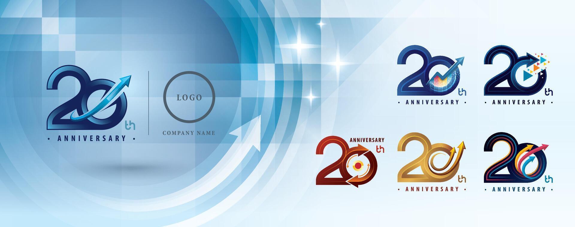 20th Anniversary logotype design, Twenty years Anniversary Logo multiple line for celebration event, Abstract Logo 10 Circle Arrow, Graph Growth to Success 48466560 Vector Art at Vecteezy 20th Anniversary logotype design, Twenty years Anniversary Logo multiple line for celebration event, Abstract Logo 10 Circle Arrow, Graph Growth to Success 48466560 Vector Art at Vecteezy