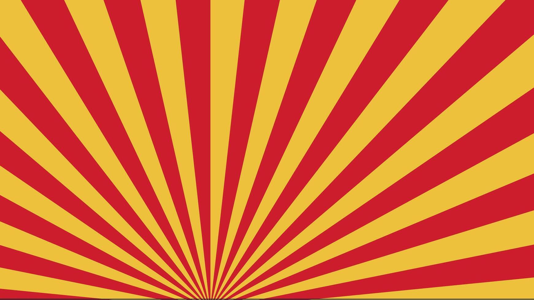 a red and yellow sunburst background vector