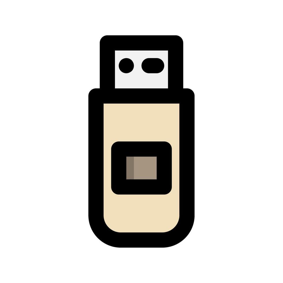 Usb drive icon. technology, electronics, files, documents, data. suitable for interfaces, websites, UI and mobile applications. vector