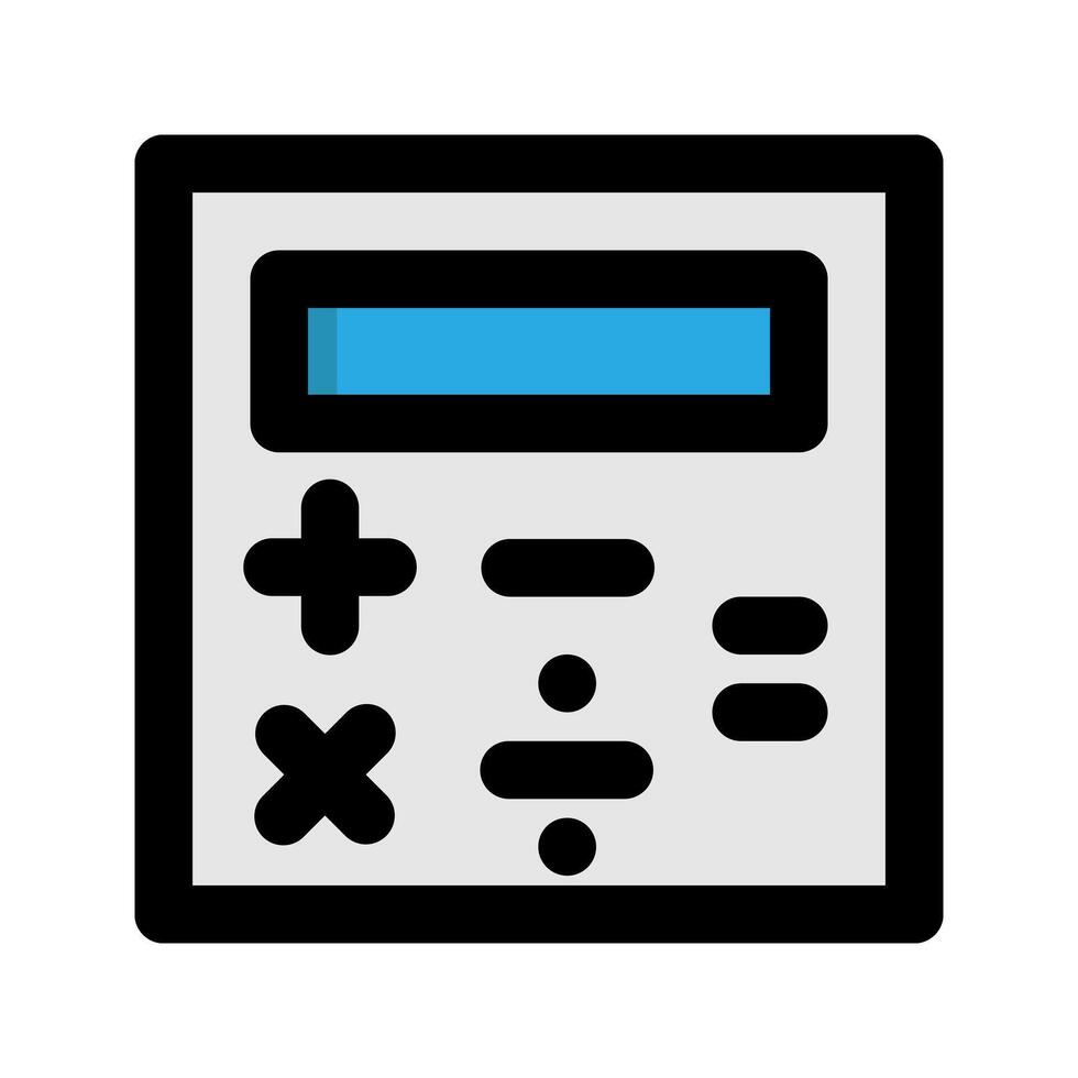 Calculator Flat icon. technology for accountants and finance. suitable for interfaces, websites, UI and mobile apps. vector