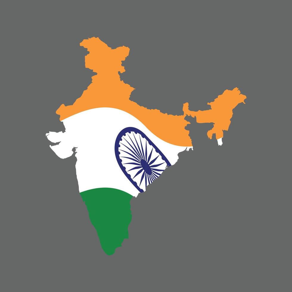 map india flag base vector