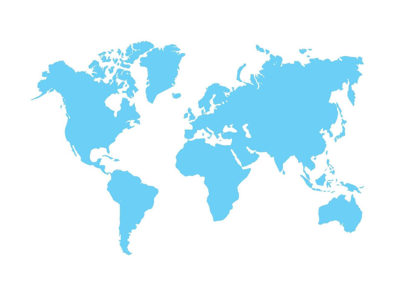 world map blue vector