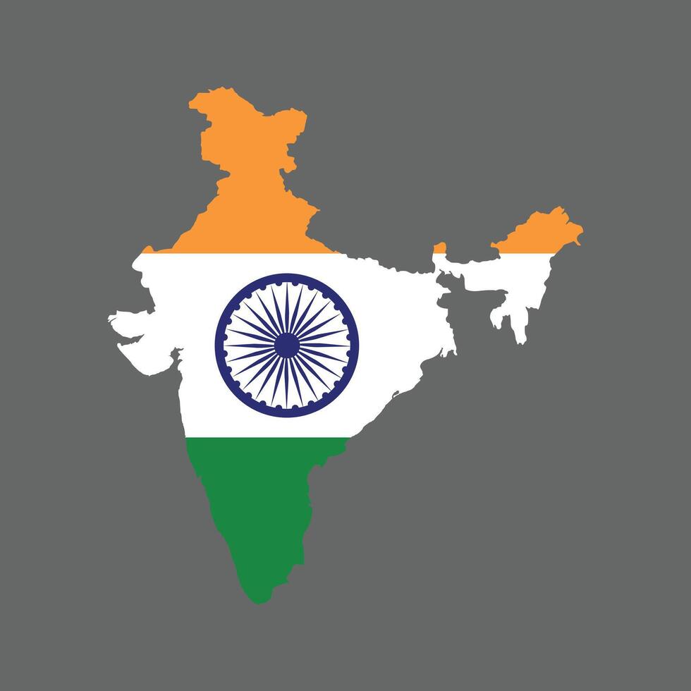 map india flag base vector