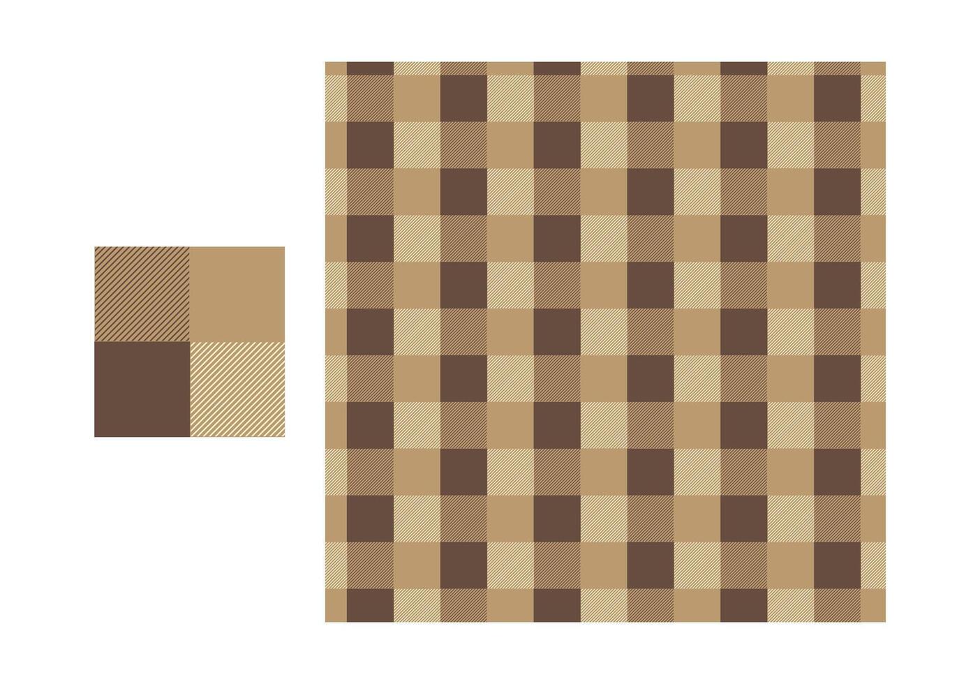 brown square pattern design drawing vector