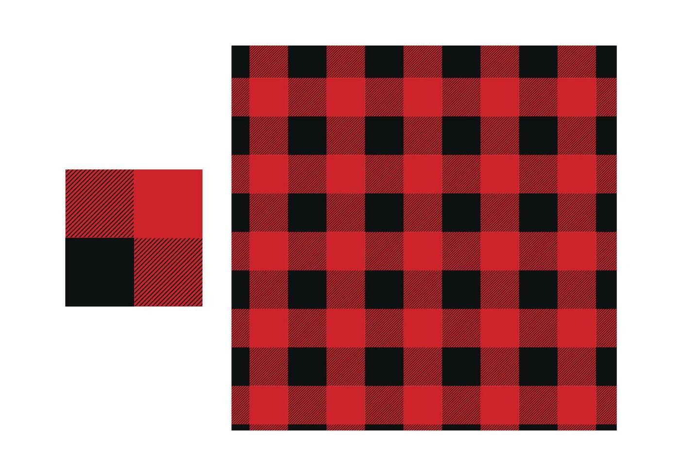 red black square pattern design drawing vector