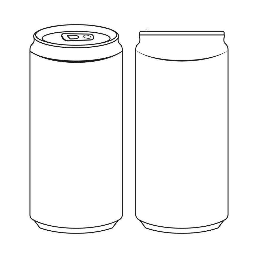 soda can outline vector