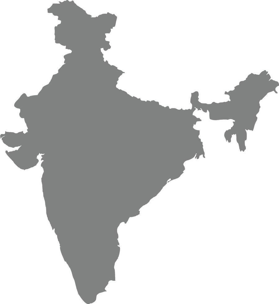 map india grey vector