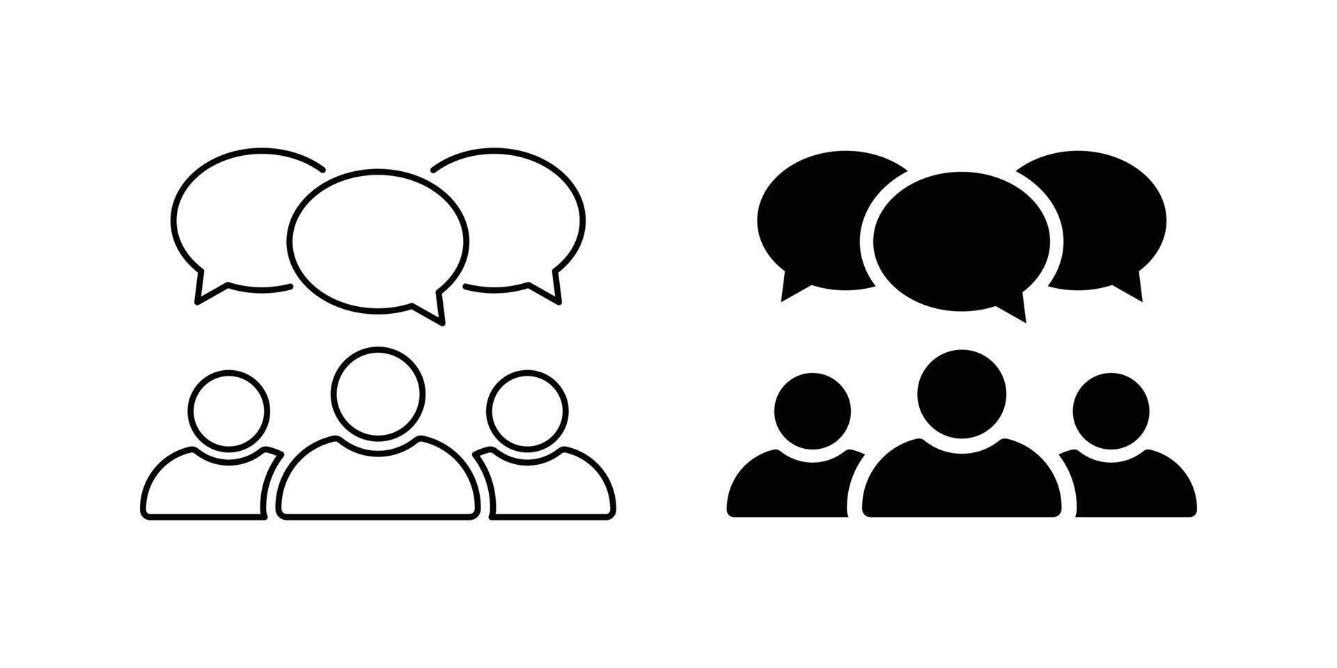 group chat people icon vector