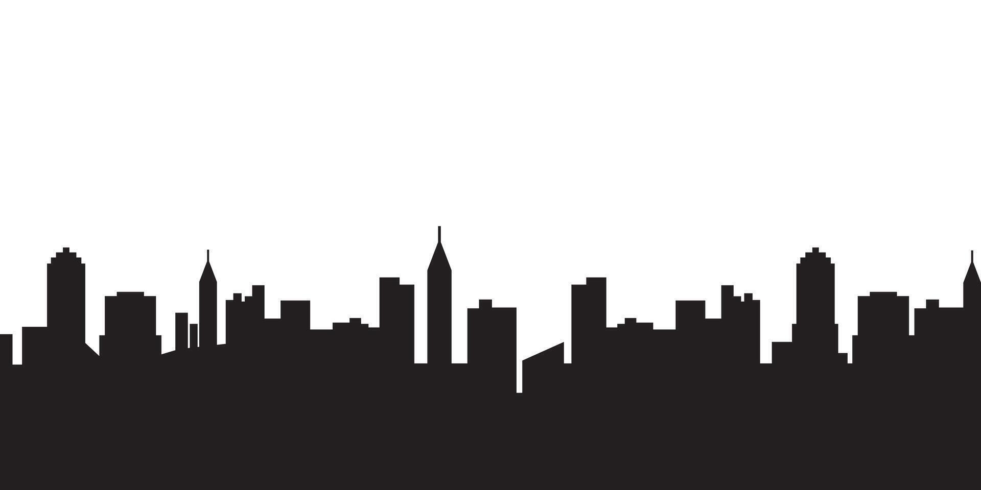 city landscape background silhouette vector