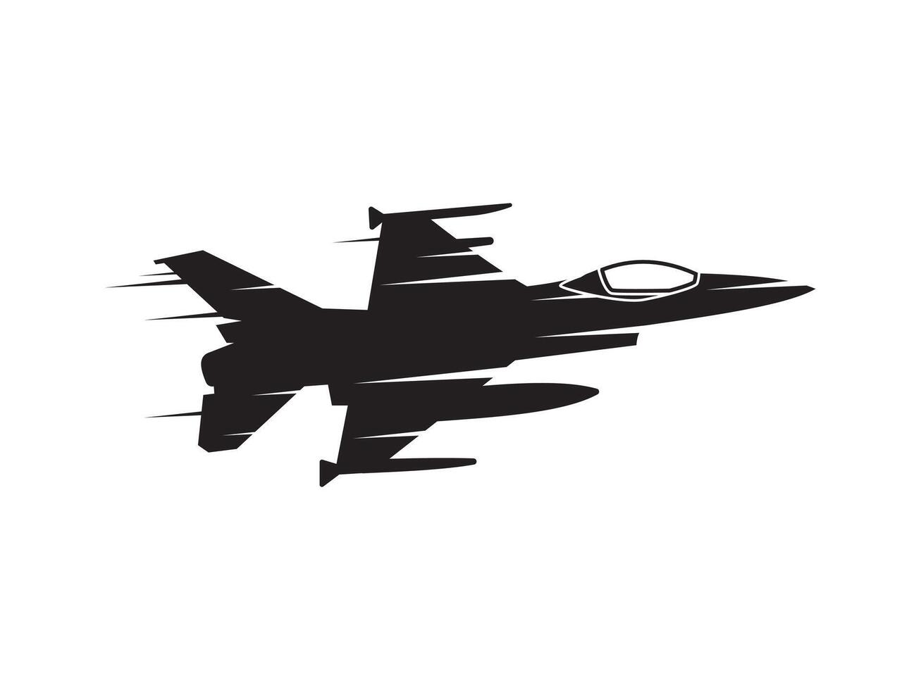 jet flying in the sky vector