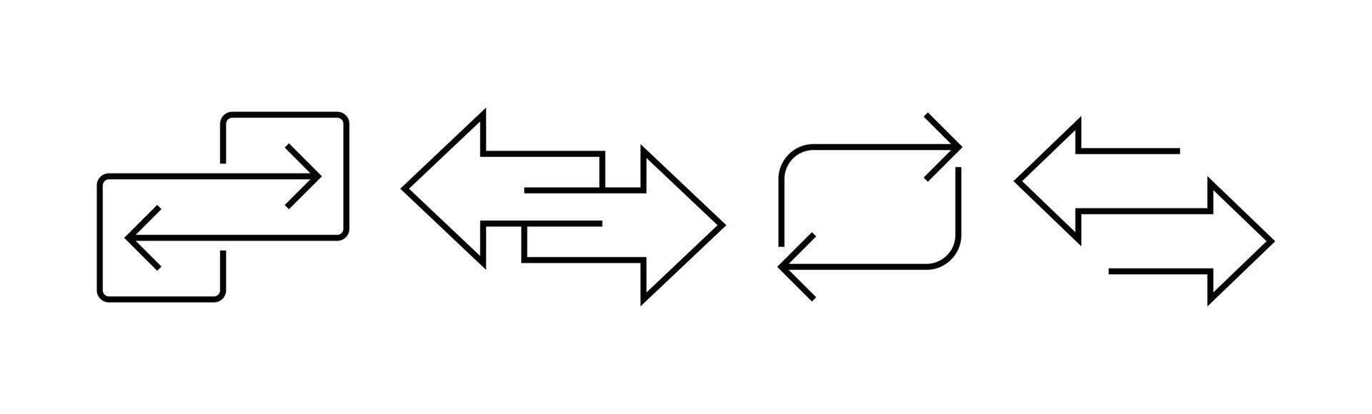 transfer arrow icon et vector