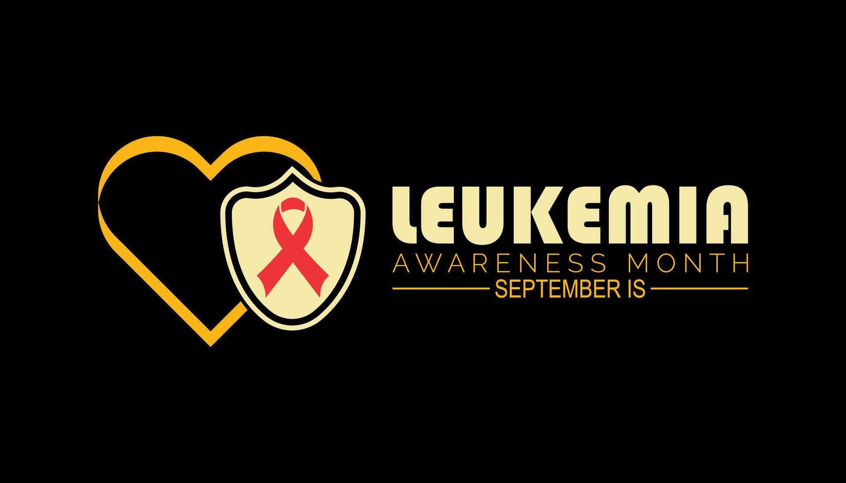 leukemia awareness month is observed every year on September.Holiday concept background, placard, banner design template illustration background design. vector