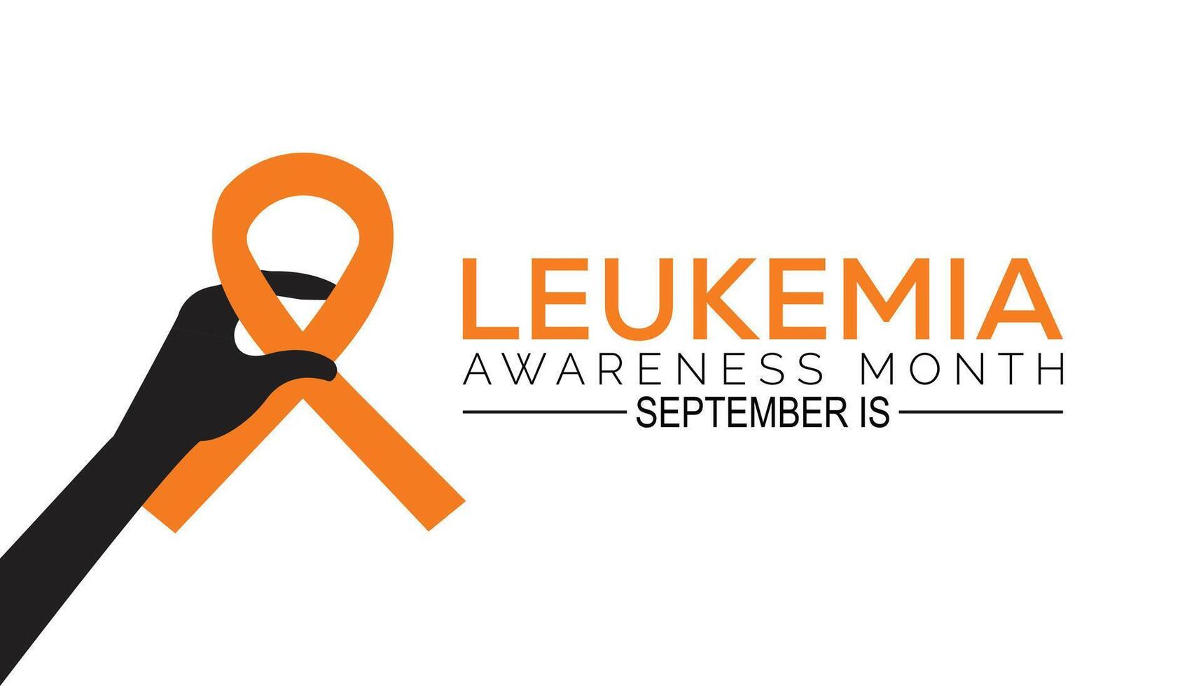 leukemia awareness month is observed every year on September.Holiday concept background, placard, banner design template illustration background design. vector