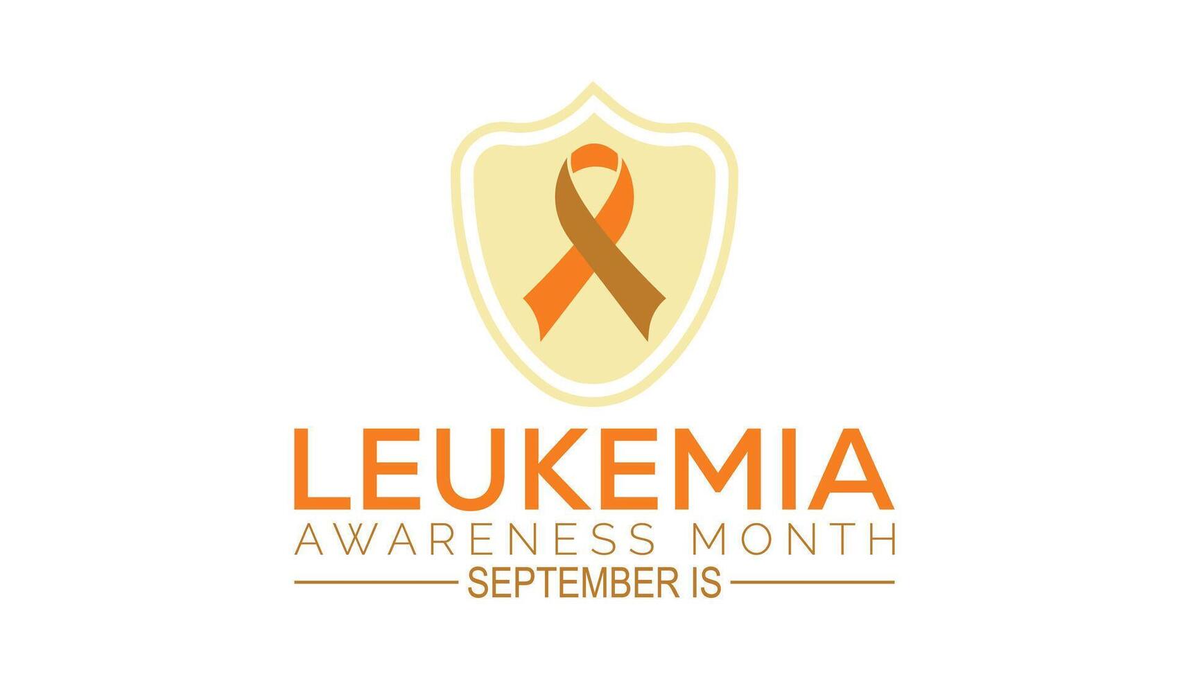 leukemia awareness month is observed every year on September.Holiday concept background, placard, banner design template illustration background design. vector