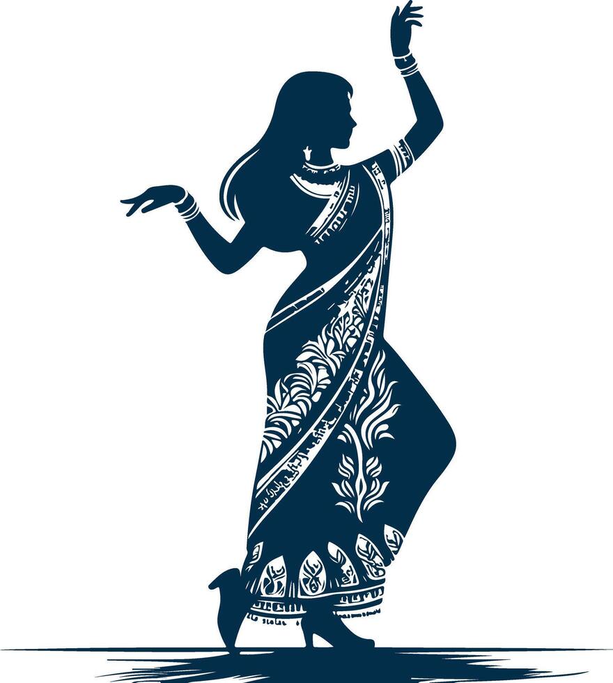 The Enchanting Tale of a Brilliant Indian Dancer vector