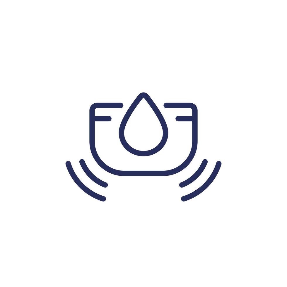 humidity sensor icon in line design vector