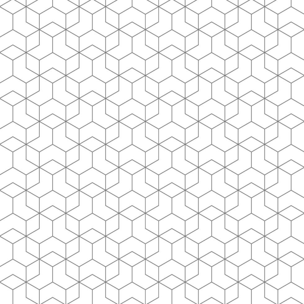 Polygon Geometric Linear Black White Decorative Pattern Background vector