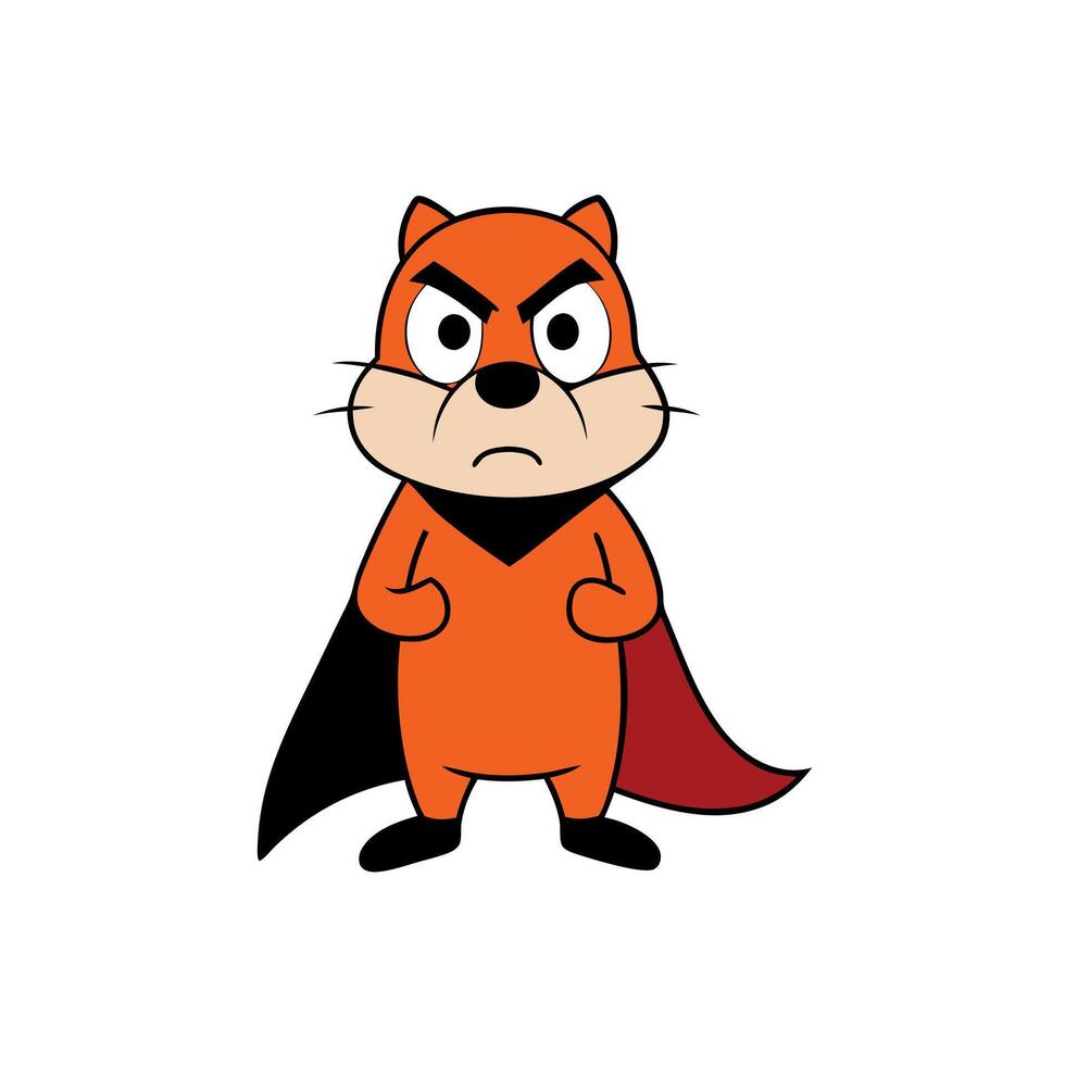 Cape Ground Squirrel angry icon vector