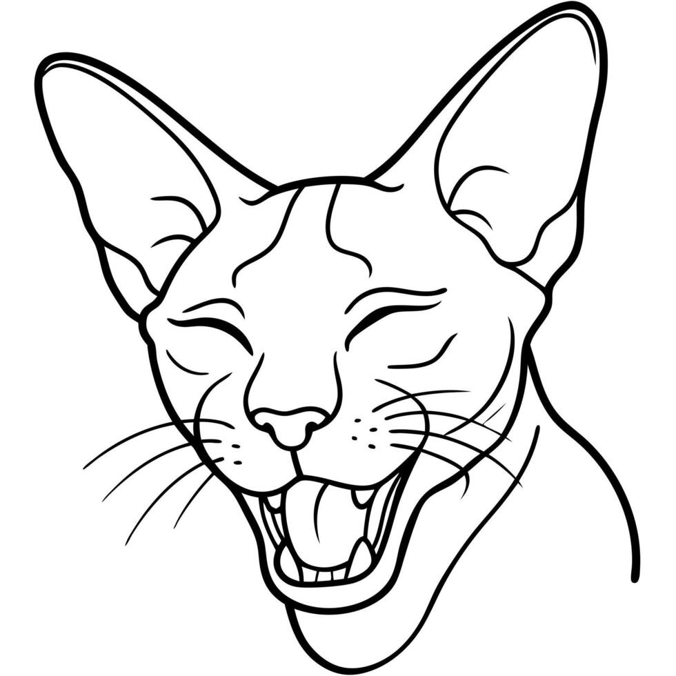 Cheetah lynx sleeps icon vector