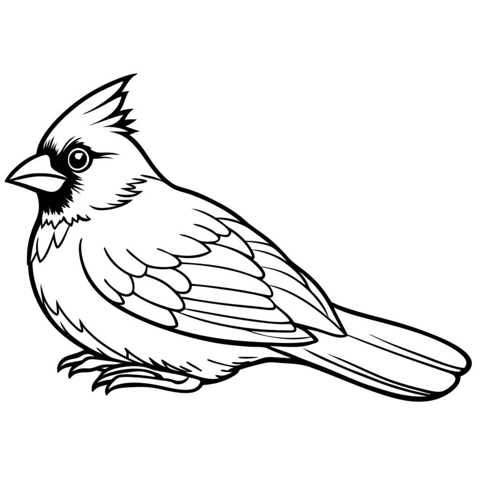 Cardinal Bird lies icon vector