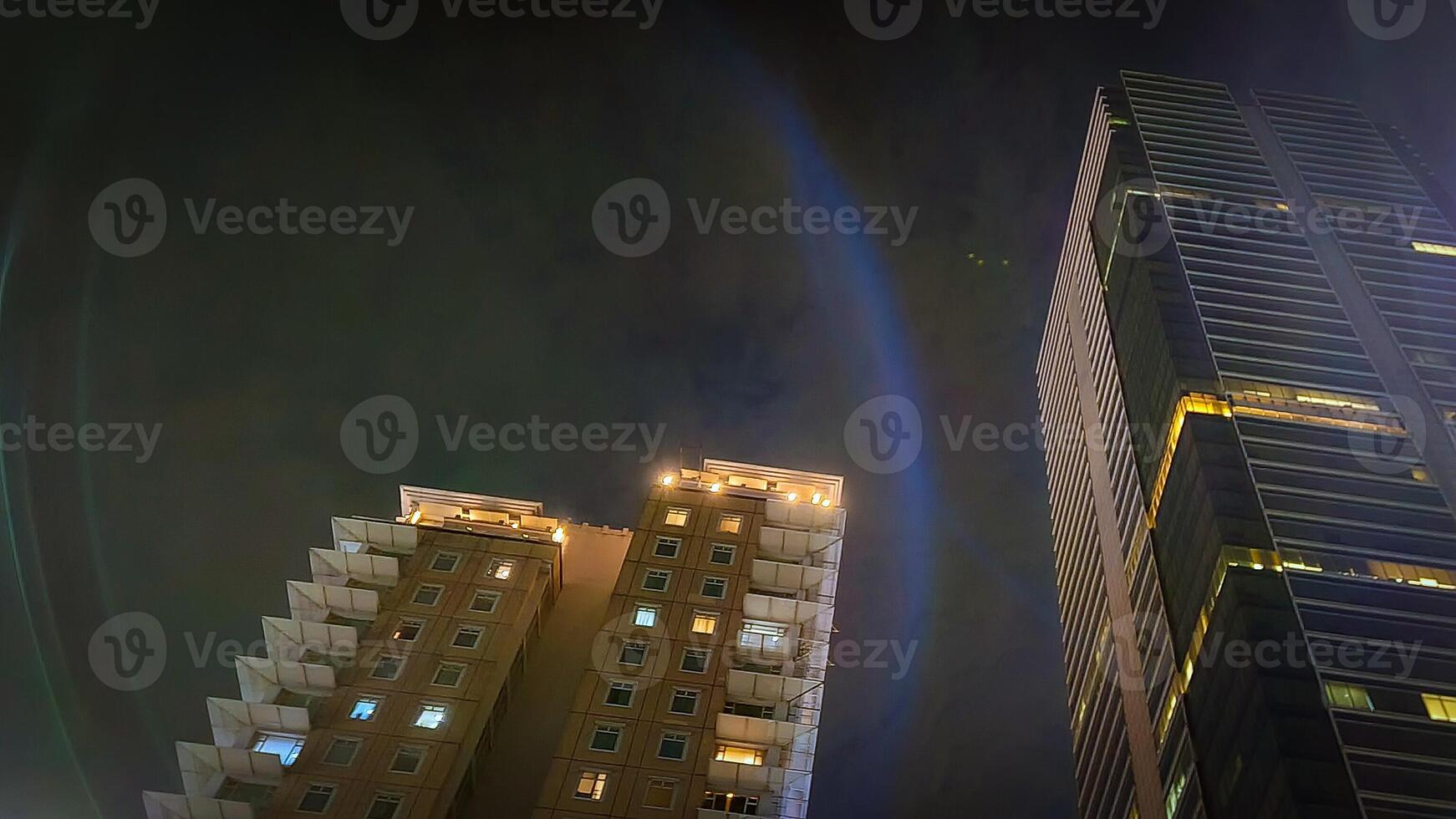 Beautiful tall buildings in Jakarta from below photo