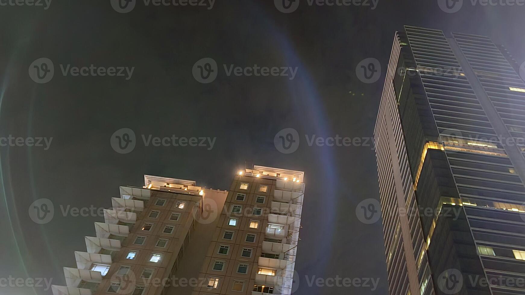 Beautiful tall buildings in Jakarta from below photo