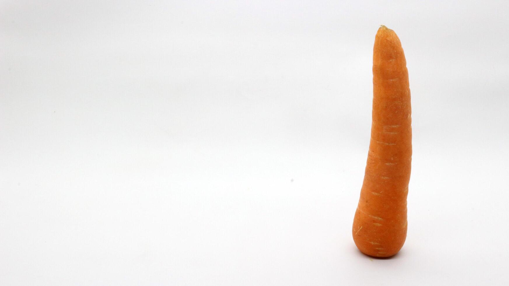 A carrot on a white background photo