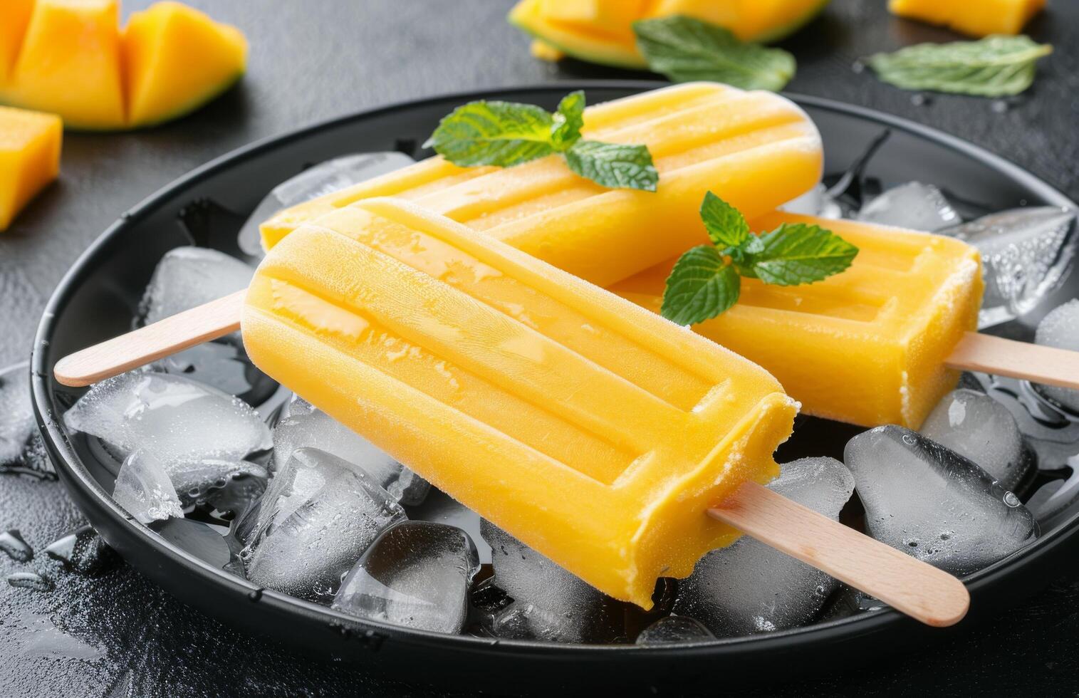 Mango Popsicles on Ice photo