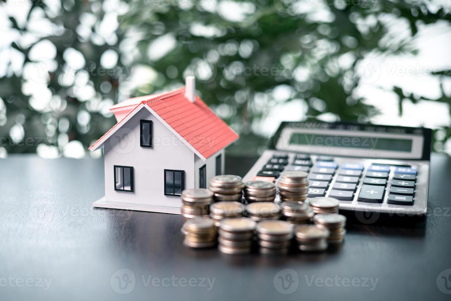 Securing a loan to finance the purchase of a property, the entrepreneur invested in real estate to grow their business using the house as both a home and a valuable asset under a mortgage agreement. photo