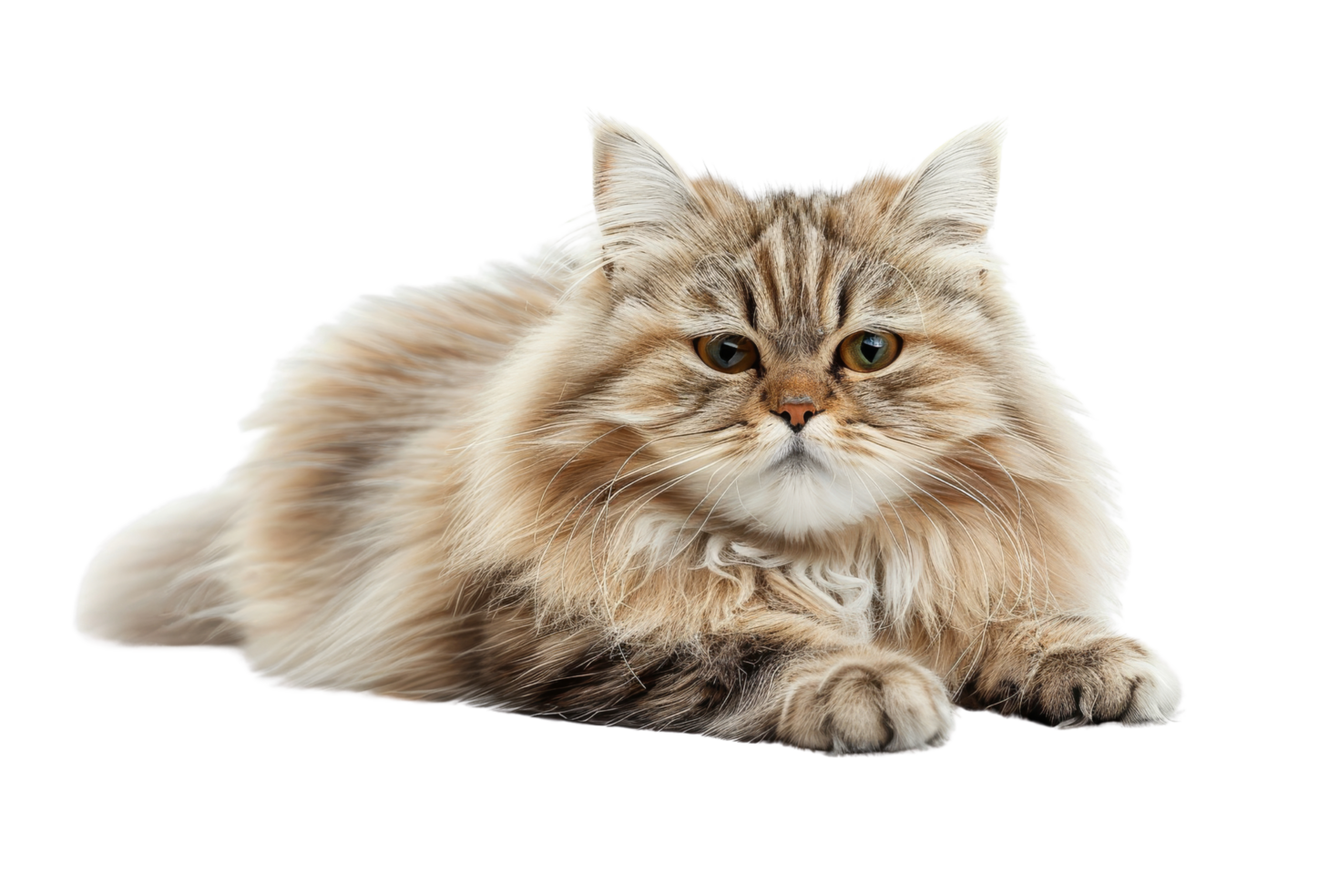 Cute Fluffy Cat Portrait png