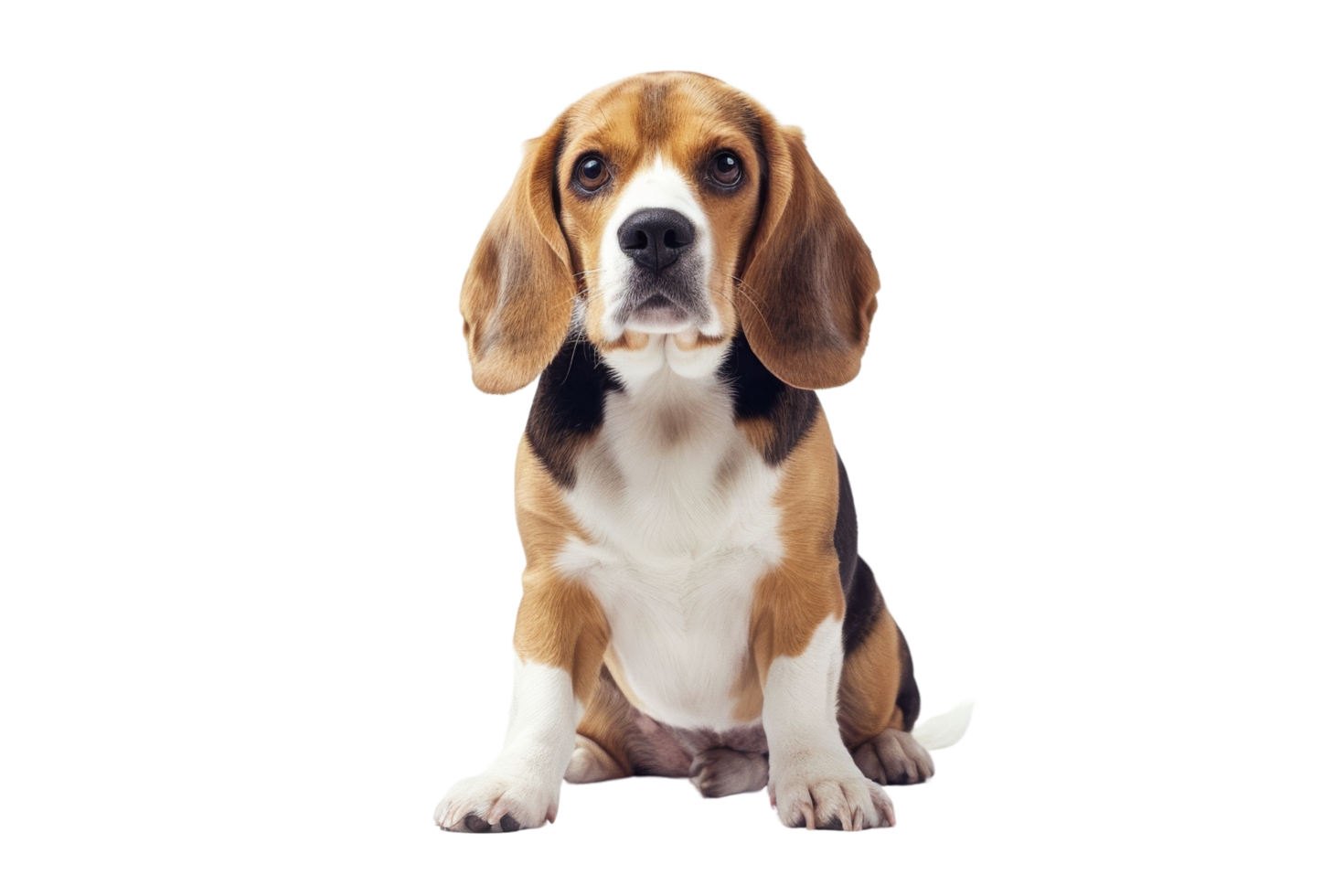Cute Beagle Puppy Sitting png
