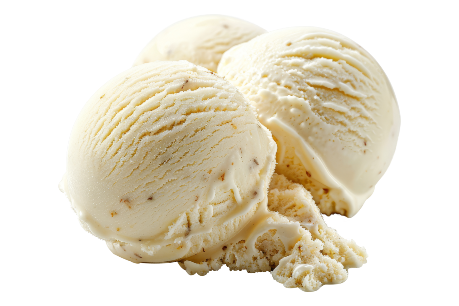Melting Ice Cream Scoops png
